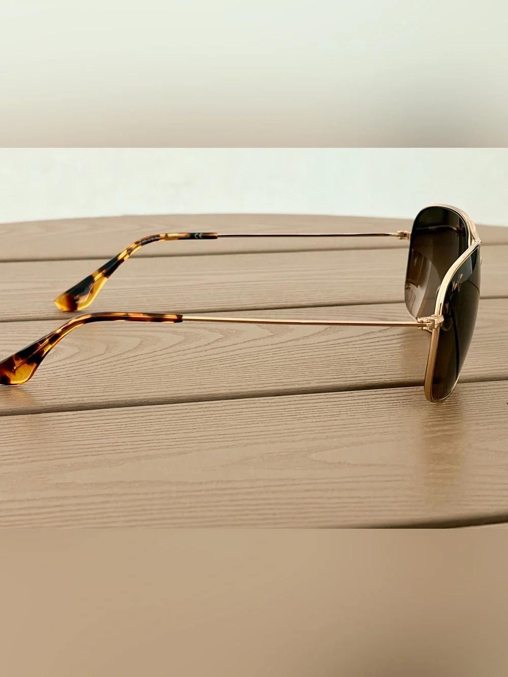 Maui Jim wiki Wiki Gold Frame Aviator Sunglasses